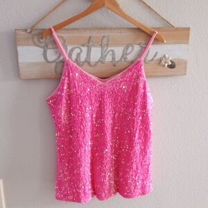Sequin Pink Women's Top